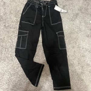 Black carpenter pants